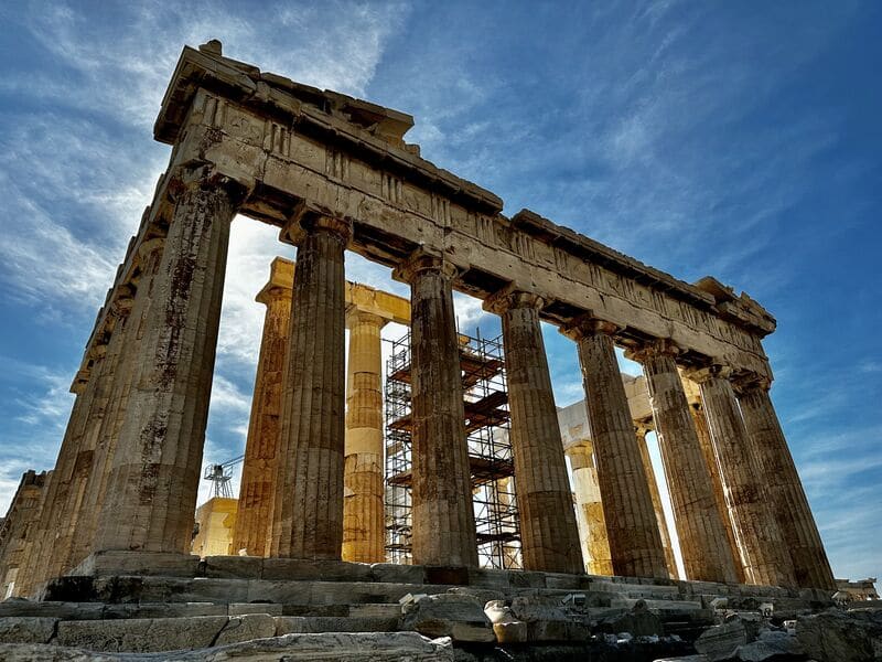 Partenone di Atene, simbolo della civiltà classica